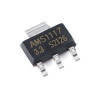 AMS1117-3.3 AMS1117 Regulador LDO IC SOT-223 1A Salida Fija de 3.3V Regulador de Voltaje de Baja Caída Chip de Fuente de Alimentación de 3.3V