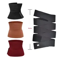 Ceinture Abdominale Élastique Ajustable avec Fermeture Auto-agrippante en Polyester et Nylon pour Sport, Fitness, Yoga et Post-partum