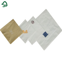 Serviettes de table jetables en lin, 100 pièces, blanches, parfumées, avec Logo, pour invités