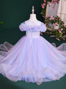 Vestido de <span class=keywords><strong>Princesa</strong></span> para Niñas, <span class=keywords><strong>Disfraz</strong></span> de Fiesta de Cumpleaños, Vestido de Gala, Ropa Infantil al por Mayor, Vestido Largo de Navidad con Flores para Boda - Product Image 2