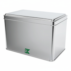 Kontensan L441 Rectangle <b>Tin</b> Can 2.5 Lt Textile Watch Stationery Promotional Box 114 X 188 X 121 mm - Product Image 2