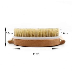 Bathroom Supplies Natural Soft Bristles Shower Scrubber with Massage Nodes - Product Image 2