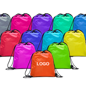 Wholesale Top Quality Design Logo Polyester Promotional Drawstring Bag for Sport