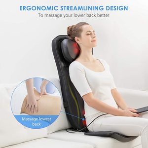 Phenitech Shiatsu masaj koltuk minderi isı ile yoğurma titreşim koltuk minderi masajı - Product Image 3
