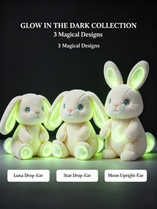 Giocattoli di Peluche Personalizzati a Forma di Coniglio con Luce Notturna, Giocattoli di Peluche per il Sonno dei Bambini, Giocattoli di Peluche Luminosi - Product Image 2