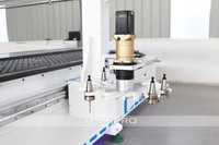 Router CNC para Madera 1530 con Cambio Automático de Herramienta, Router CNC ATC de 4 Ejes con Cabezal Oscilante 1325 para Modelos 3D