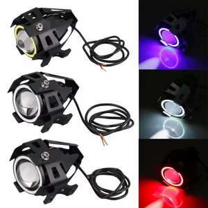 Repuestos para Scooter, Faro LED Universal U7 con Bocina, Luz Delantera de Alta Intensidad para Scooter Eléctrico, Modificación para Conducción Nocturna - Product Image 5