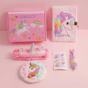 Girlish Cute Rainbow Unicorn Stationery Set Wholesale School Supplies Kit <b>for</b> Kids Ballpen Notebook Box <b>Gift</b> <b>for</b> Students - Product Image 5