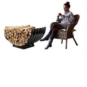 Support à bois de chauffage robuste en acier galvanisé ondulé ODM, écologique, pour intérieur/extérieur, support de rangement pour bûches, jardinière pour maison et jardin - Product Image 1