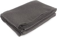 Couverture rectangulaire ignifuge MediTac en laine grise unie, 62" x 80" (52% laine) - Style militaire américain