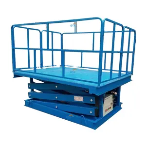 Outdoor Electric Scissors Lift goods Car Lift Working Platform For Construction Works