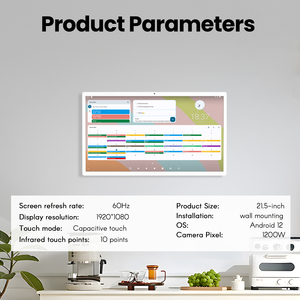 Écran tactile numérique d'intérieur 21,5 23,8 32 pouces avec affichage de texte, prend en charge la planification Google/<span class=keywords><strong>Yahoo</strong></span>/Cozi, caméra et haut-parleur - Product Image 6