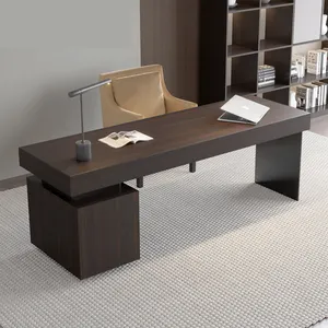 İtalyan minimalist masa Modern ışık lüks basit çalışma masası villa ofis masası high-end yazı masası
