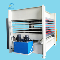 Machine de presse à chaud pour le bois Machine à bois en PVC pour le bois et la peau Porte en bois de Qingdao Allison