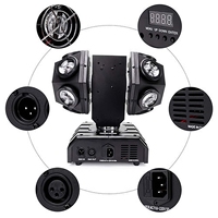 Haute qualité 12x10W Super faisceau Led tête mobile lumière Laser avec Double boule 150W RGB LED pour DJ Disco Bar Party