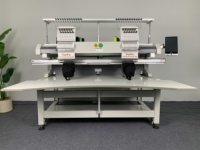 Máquina de Bordar Computarizada de 2 Cabezales y 12/15 Agujas, Directo de Fábrica, Compatible con Bordado de Gorras, Camisetas y Emblemas, Producción Estable y de Larga Duración