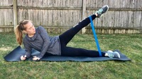 Bande de Résistance Élastique en Latex Naturel avec Anneau de Traction pour Yoga, Exercice, Entraînement de Force et Fixation des Hanches