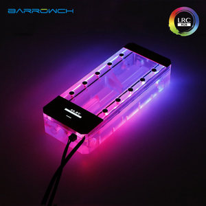 Barrowch Boxfish Series Serbatoio d'Acqua Quadrato in Acrilico con Display Digitale Intelligente e Controllo App per Raffreddamento a Liquido FBRE1-150Y - Product Image 2