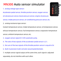 Update MN300 Auto Sensor Simulator Mechanical Tester 12V OLIVER Fit Car Rail Oxygen Oil Pressure Flow Signal Generator Black 1W
