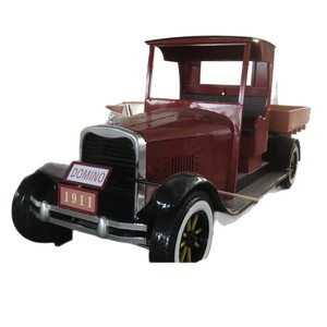 Customized Metal Vintage Truck <b>Display</b> <b>Rack</b> For Store Decoration Freestanding Horizontal Shelf - Product Image 1
