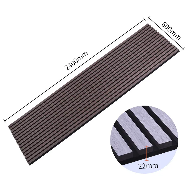 KASARO ไม้เส้นใยโพลีเอสเตอร์ตะแกรงแผงอะคูสติก MDF แผงดูดซับเสียงพื้นหลังตกแต่งแผงดูดซับเสียง