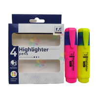 Stylos surligneurs métalliques 5 couleurs effet chatoyant pour notes créatives et projets artistiques