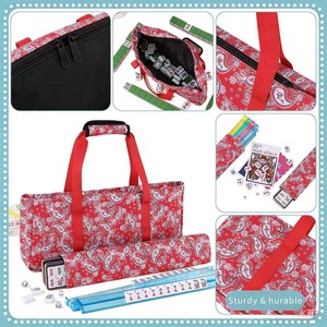 Bolsa <span class=keywords><strong>de</strong></span> almacenamiento Mahjong con estampado <span class=keywords><strong>de</strong></span> anacardos, organizador <span class=keywords><strong>de</strong></span> viaje portátil <span class=keywords><strong>de</strong></span> gran capacidad, estuche impermeable para juegos - Product Image 2