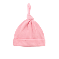 Gorro de Bebé Ecológico, Transpirable y de Alta Calidad al por Mayor, Talla Única Unisex para Recién Nacidos, Niños Pequeños, de Algodón con Nudo