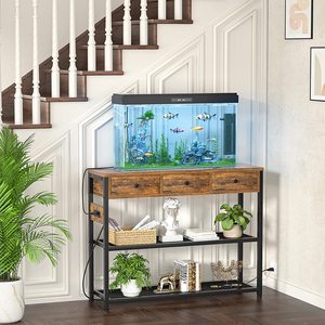 Mesa Consola Moderna de 47'' para Entrada con Tomas de Corriente, Puertos USB y 3 Cajones - Muebles para Sala de Estar - Product Image 4