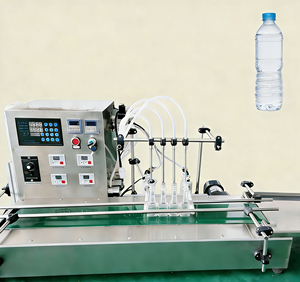 Máquina de Llenado Semiautomática de 4 Cabezales para Botellas de Plástico y Vidrio, Apta para Agua, Leche, Jugos, Bebidas y Cosméticos - Product Image 3