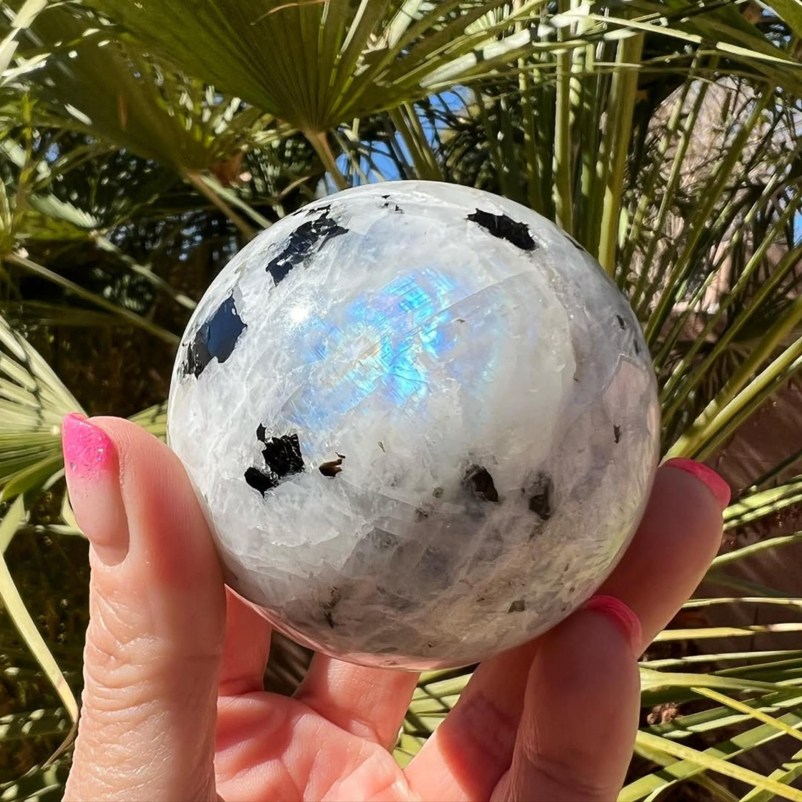 Rainbow Moonstone Ball