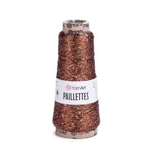 8005 Copper <b>Yarn</b> Art Paillettes 100g High Strength <b>Fancy</b> <b>Yarn</b> with Dyed Pattern - Product Image 1