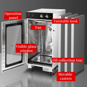 360 °   Deshidratador Rotatorio Doméstico con Función <span class=keywords><strong>de</strong></span> Ahumado, Secador <span class=keywords><strong>de</strong></span> Salami, Carne <span class=keywords><strong>de</strong></span> Res, Pollo, Venado, <span class=keywords><strong>Cecina</strong></span>, Deshidratador <span class=keywords><strong>de</strong></span> Alimentos - Product Image 4