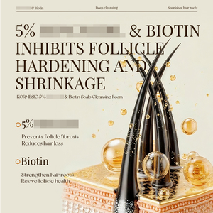KORMESIC Private Label 150ml Biotin Scalp Cleaning Foam Hair <b>Shampoo</b> Repairing Anti-Dandruff Anti Hair Loss & Growth Products - Product Image 4