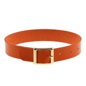 Gargantilla con hebilla de Pin de oro, Gargantilla de Bondage de cuero Sexy, <span class=keywords><strong>Collar</strong></span> para mujeres y niñas, regalo, joyería de moda gótica Punk al por mayor - Product Image 5