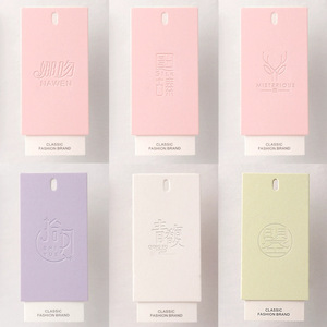 Sang Trọng Biểu Tượng Tùy Chỉnh Quần Áo Thẻ Màu Xanh Lá Cây Thẻ Quần Áo Nhãn Giấy Đặc Biệt Treo Thẻ T-Shirts Áo Khoác Kinh Doanh Hàng May Mặc Túi - Product Image 5