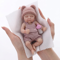 Mini poupée souple en silicone de 6 pouces, taille paume, anatomiquement correcte, pour fille, étanche, lavable, ensemble de collection et de cadeaux