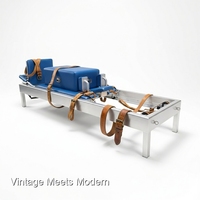Reformer de Pilates Semielevado de Aluminio Resistente para Centros de Fitness Comerciales
