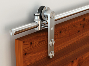 Hot hiện đại phong cách Châu Âu SS304 mặt gắn kính gỗ trượt Barn Door phần cứng - Product Image 5