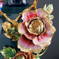 RORO autre décoration de maison OEM ODM service moderne luxe maison décorative émail grande fleur vase en céramique pour la maison hôtel restaurant