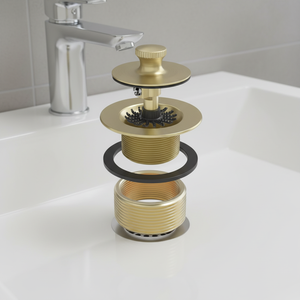 Ensemble de garnitures de drain de baignoire en laiton moderne pour salle de bain - Product Image 4