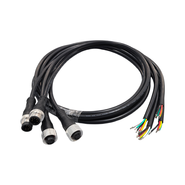 OEM Custom M12 5 Pin IP67 Waterproof Connector Cable Assembly Industrial Sensor Wire Harness for Automation Equipment