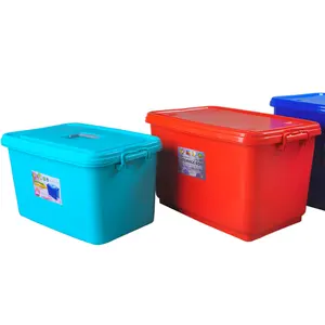 Preferred Wholesales Suppliers Multipurpose Colored Plastic Storage Box 45L Large Capacity Suitable for Storing Clothes