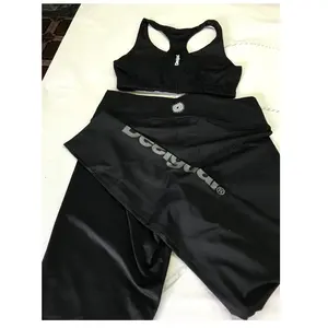 Conjunto de gimnasio con logotipo personalizado para mujer, ropa deportiva de compresión de cintura alta, varios colores, OEM - Product Image 1