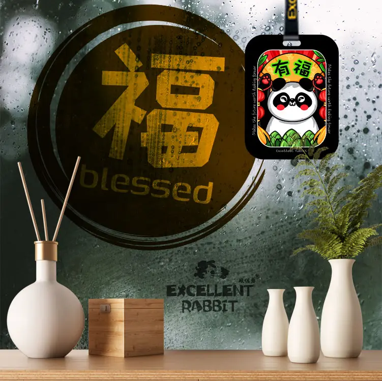 Wholesale Blessed Fragrance Double Side Printed Long Lasting Botanical Woody Fragrance Scented Premium Hanging Air Freshener