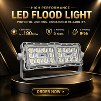 Projecteur LED super lumineux OUTLUX E040E 100W CE UKCA, étanche IP66, CRI 80, pour stades commerciaux et terrains de sport (tennis)