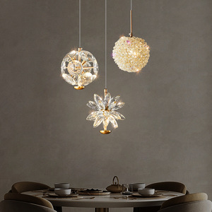 Lustre en cristal et aluminium de style français, design élégant et moderne, <span class=keywords><strong>suspension</strong></span> LED pour chambre à coucher, entrée, salon - Product Image 2