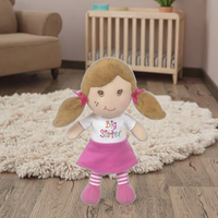 Poupée de chiffon noir fille poupées en peluche douce princesse poupée de chiffon bébé jouet