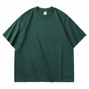 T-shirt en coton 100% personnalisé avec logo de marque, vente en gros, poids lourd - T-shirt uni décontracté pour homme, idéal pour impression personnalisée - Product Image 4