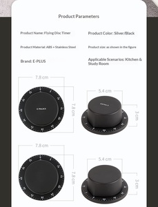 Reloj Despertador Mecánico al por Mayor, Temporizador Magnético de Cocina de Acero Inoxidable, Recordatorio para Hornear, para Aprender a Gestionar el Tiempo - Product Image 5